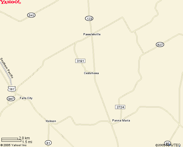 Map of Cestohowa